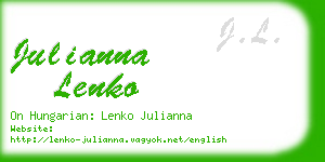 julianna lenko business card